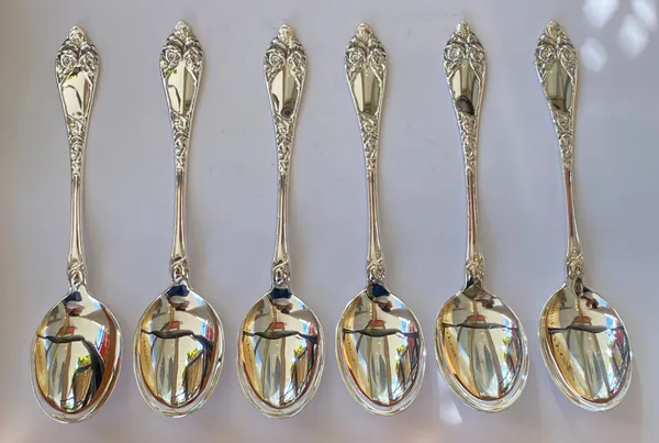 Hovedbilde Opphøyd rose: 6 x Barne/Dessertskje 15 cm