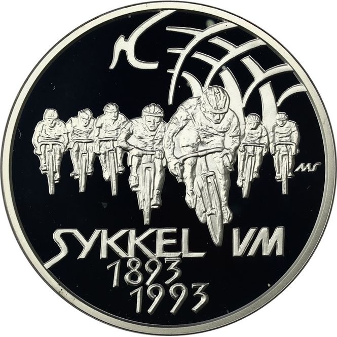 Hovedbilde 100 Kroner 1993 Landeveissykling