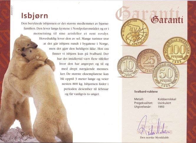 Hovedbilde Svalbard rublene 1993
