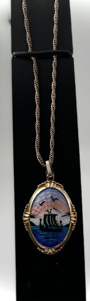 Hovedbilde Anheng 925 sølv med flerfarged emalje av Arne ...