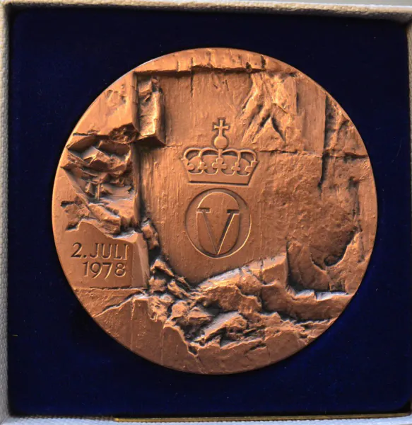 Hovedbilde Kong Olav V. 1978 (75 år) bronse