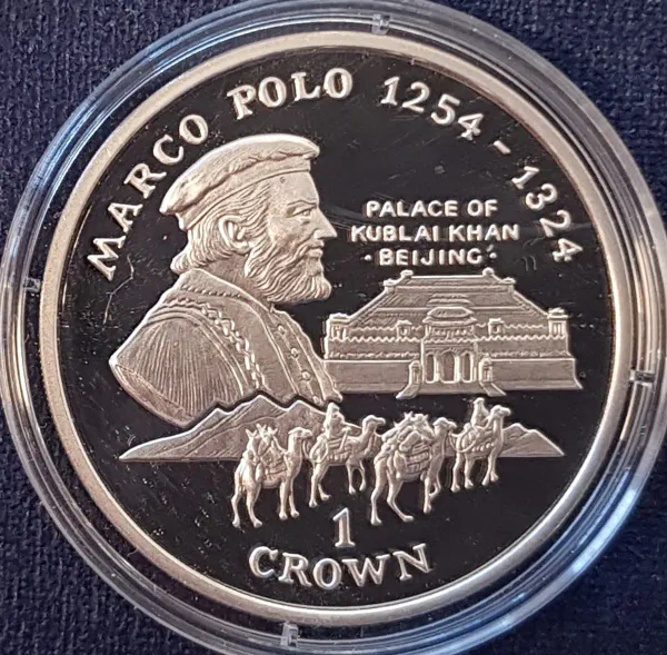Hovedbilde Isle of Man: 1 crown 1998 - Marco Polo