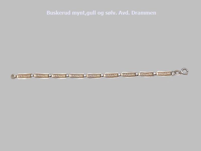 Sølv og emalje armbånd.