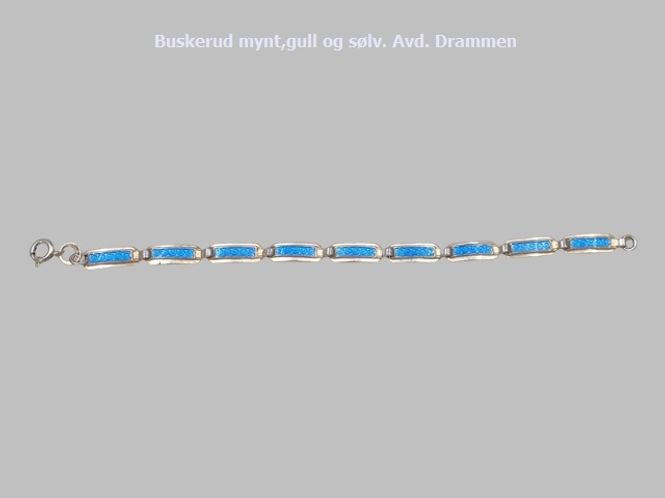 Hovedbilde Sølv og emalje armbånd.