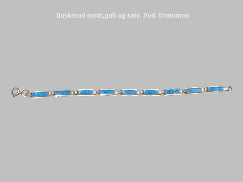 Sølv og emalje armbånd.