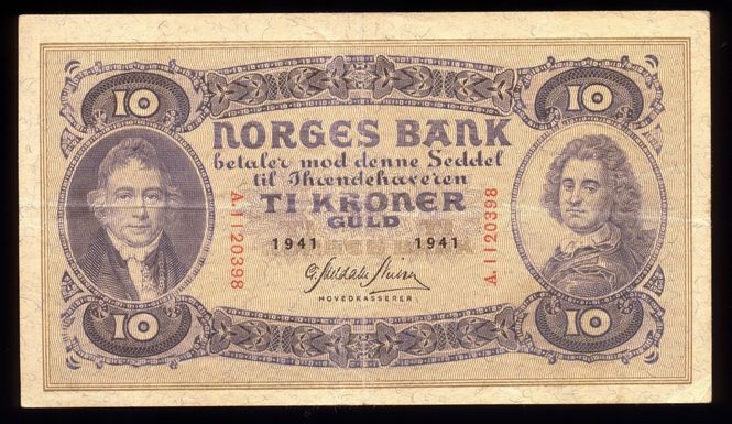 Hovedbilde 10 kr 1941 A.1120398 kv. 1