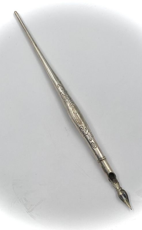 Fyllepenn 830 sølv.