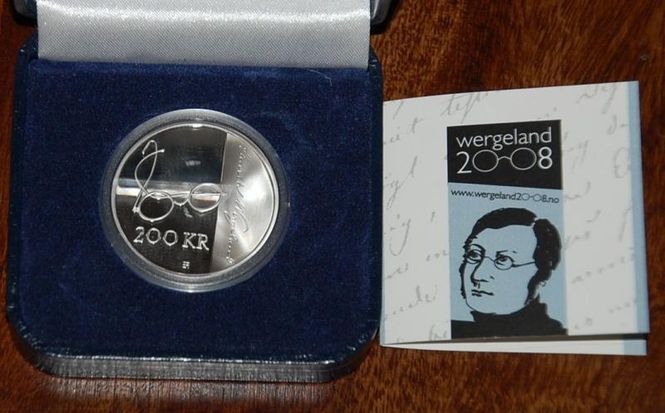 Hovedbilde 200 kr 2008 Henrik Wergeland 200 år