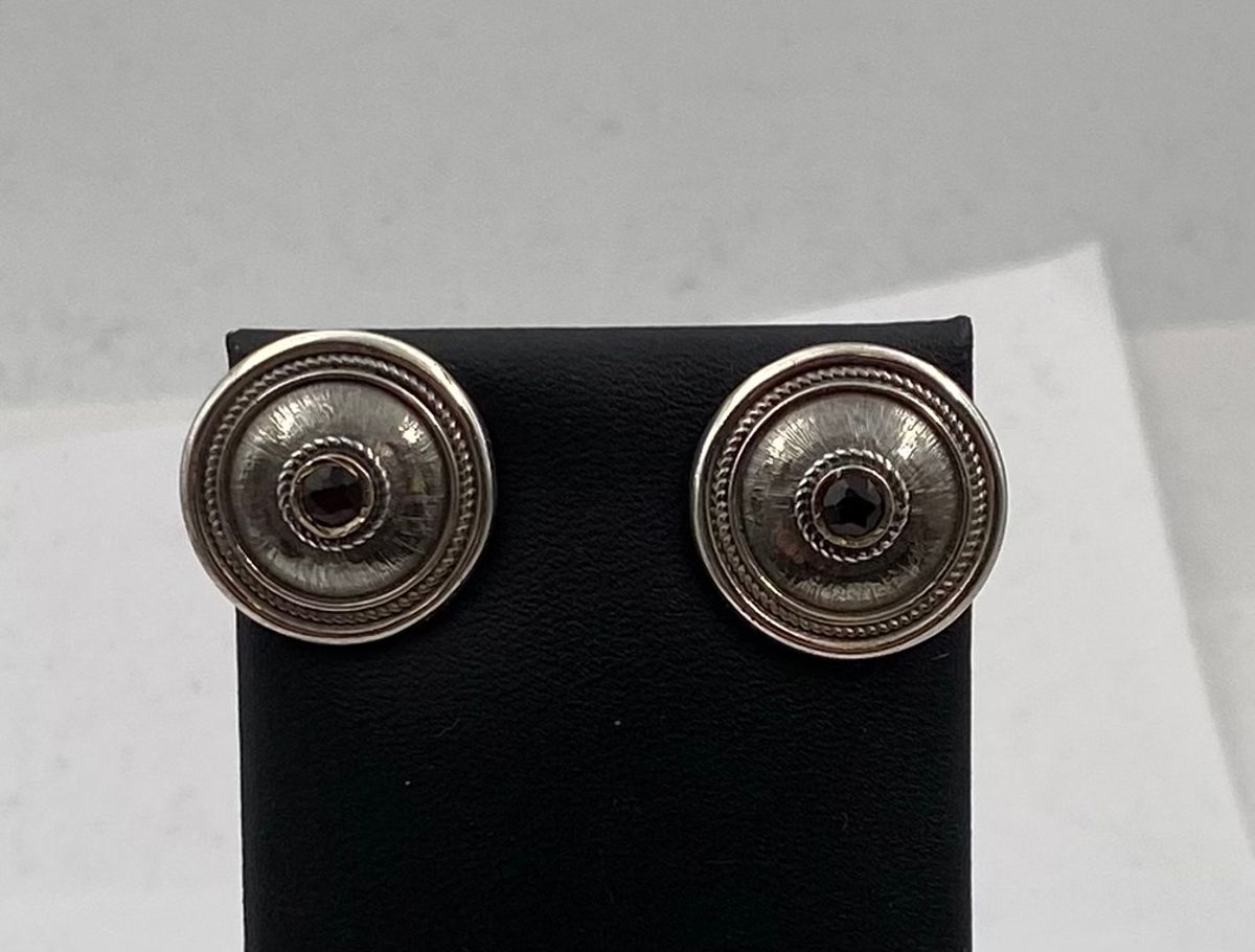 Øredobber 925 sølv med sten. Huldresølv