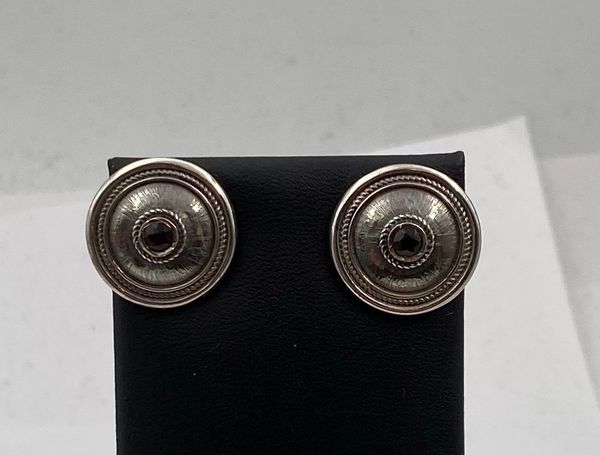 Hovedbilde Øredobber 925 sølv med sten. Huldresølv