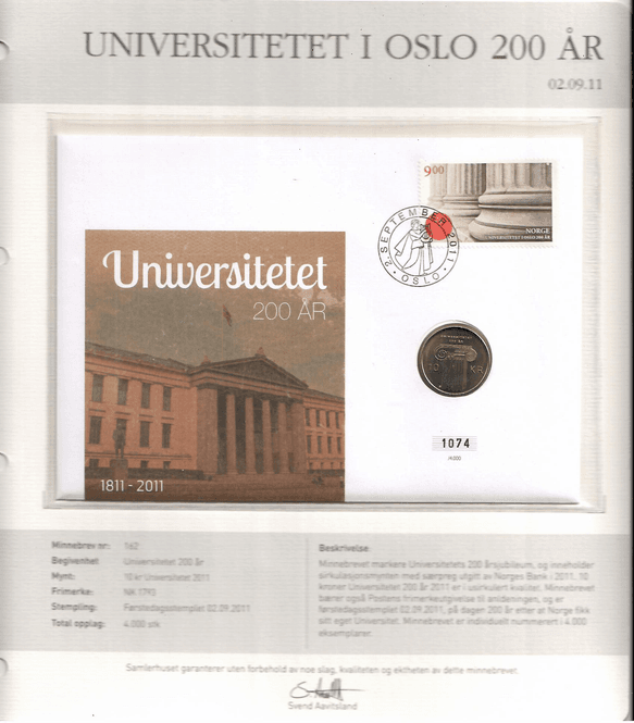 Hovedbilde Samlerhuset Nr 162 - Universitetet i Oslo 200 år