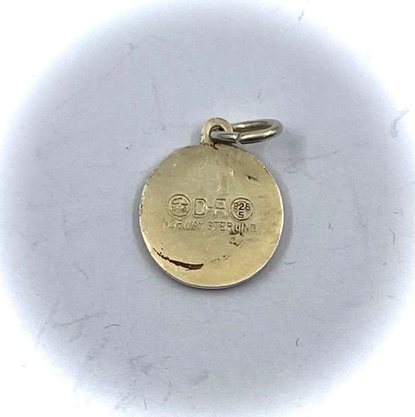 Hovedbilde Anheng stjernetegn Vannmannen 925 sølv med emalje ...